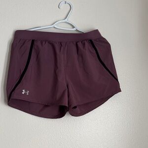 Under Armour Women's Dark Purple Athletic Shorts